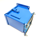 Hoffman F44LE9C 90-Deg. Lay-In Hinged Outside Opening Wireway 4" x 4" BLUE PAINT - Maverick Industrial Sales