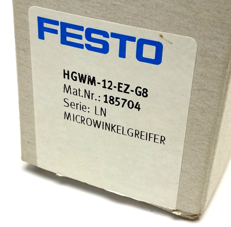 Festo HGWM-12-EZ-G8 Micro Angled Gripper 185704 - Maverick Industrial Sales