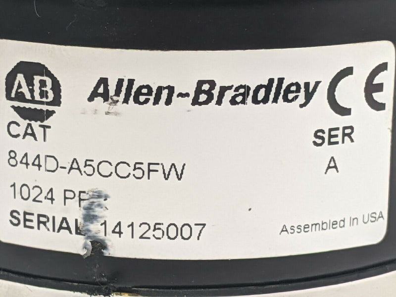Allen Bradley 844D-A5CC5FW Ser A High Frequency Optical Encoder 1024 PPR - Maverick Industrial Sales