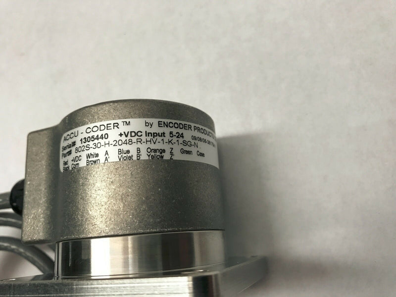 Accu-Coder 802S-30-H-2048-R-HV-1-K-1-SG-N Stainless Steel SS Encoder - Maverick Industrial Sales