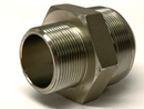 Stainless Steel Male Pipe Connector JIC 2-1/2" Thread x 1-1/2" NPT - Maverick Industrial Sales