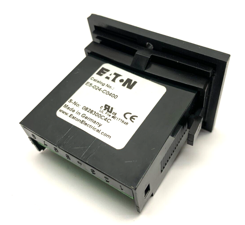 Eaton E5-024-C0400 Panel Meter Totalizer Counter 8 Digit 10-30VDC MISSING BUTTON - Maverick Industrial Sales