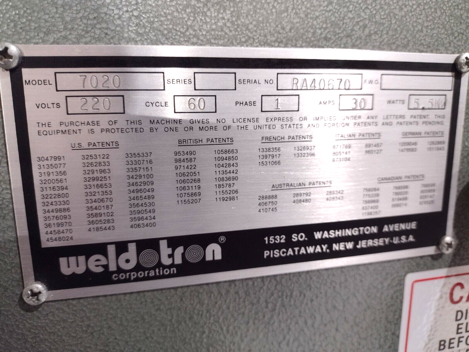 Weldotron 7020 220V 1PH 30A Shrink Tunnel Machine Variable Speed and Temp - Maverick Industrial Sales