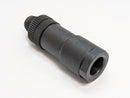 4 Pole M12 Field Wireable Straight Connector - Maverick Industrial Sales