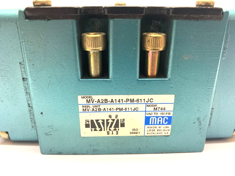 MAC Valves PME-611JC & MV-A2B-A141-PM-611JC Solenoid Valve Assembly - Maverick Industrial Sales