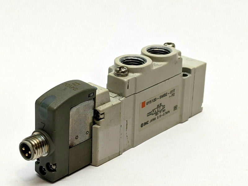 SMC SY5120-5WOZ-01T-F2 Single Solenoid Valve - Maverick Industrial Sales