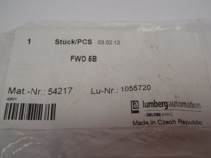 Lumberg Automation FWD 5B Micro M12 Fixcon Male to Female Receptacle 54217 - Maverick Industrial Sales