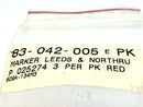 Leeds & Northrup 025274 Disposable Marker Red PKG OF 3 - Maverick Industrial Sales