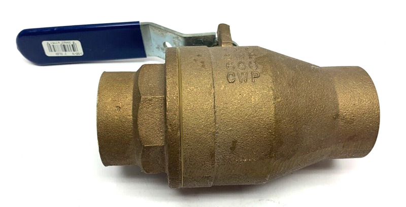 Nibco NJ998HD 2" Two Piece Ball Valve Lead Free Brass SP-110 Handle S-FP600A - Maverick Industrial Sales