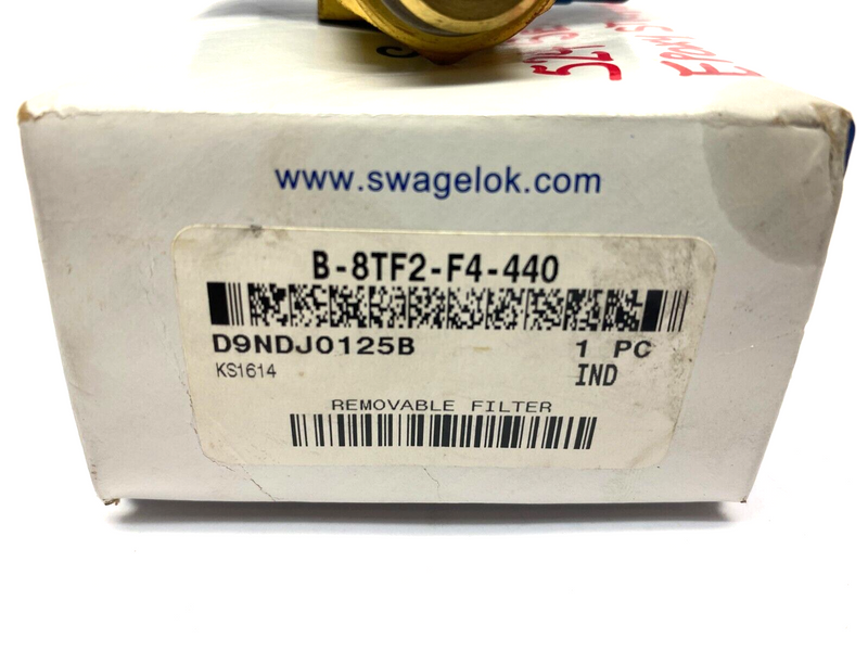 Swagelok B-8TF2-F4-440 Removeable Micron Filter 524 Series Epoxy Strainer Filter - Maverick Industrial Sales