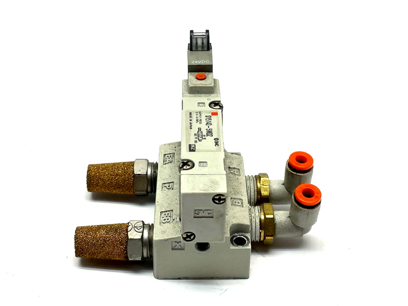 SMC SY5140-5MOZ Solenoid Valve w/ Sub Plate - Maverick Industrial Sales