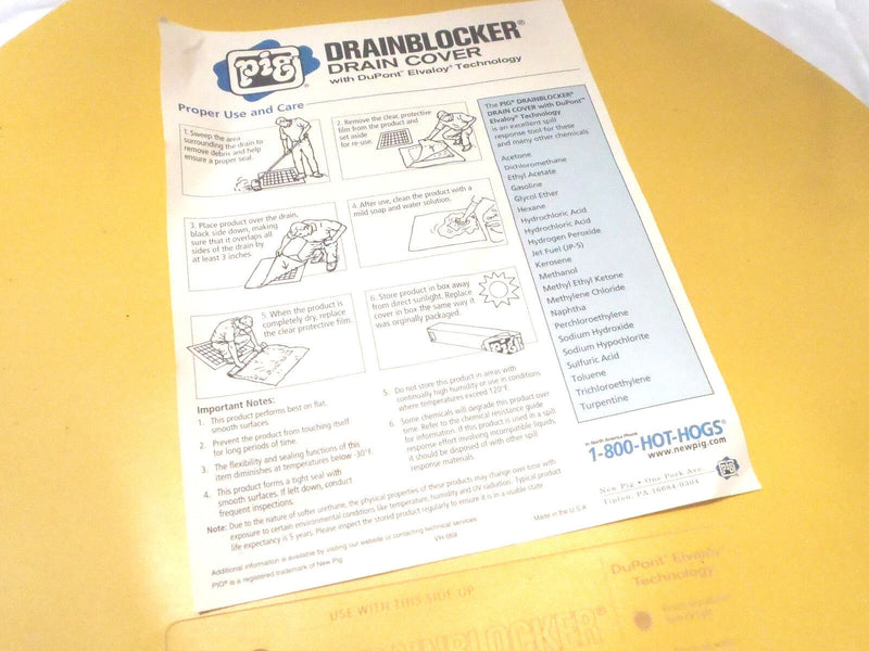 PIG 20" Drainblocker Drain Cover With DuPont Elvaloy Technology DE3 - Maverick Industrial Sales