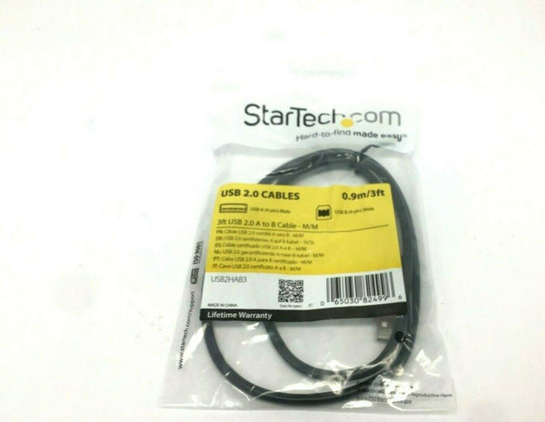 StarTech USB2HAB3 3ft USB 2.0 A to B Cable - Maverick Industrial Sales