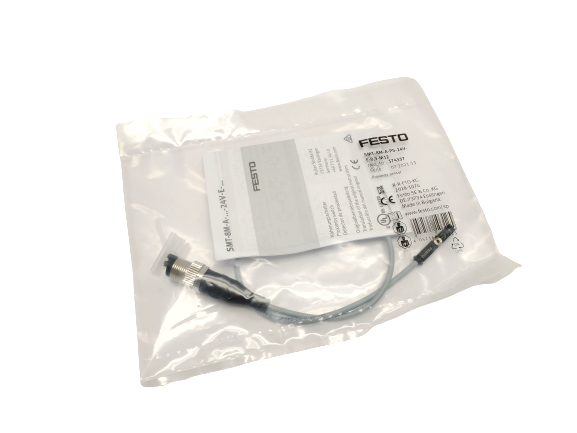 Festo SMT-8M-A-PS-24V-E-0,3-M12 T-Slot Proximity Sensor M12 3-Pin 0.3m 574337 - Maverick Industrial Sales