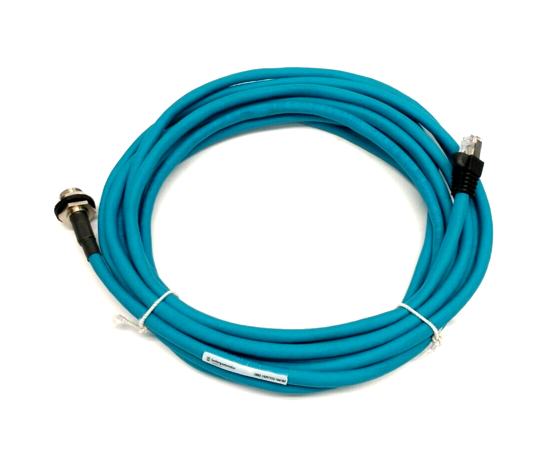 0985 YM57530 104/5M, 900004159 | Lumberg Automation 0985 YM57530 104/5M Ethernet Cable M12 To RJ45 5m 900004159 - New Other - Maverick Industrial Sales