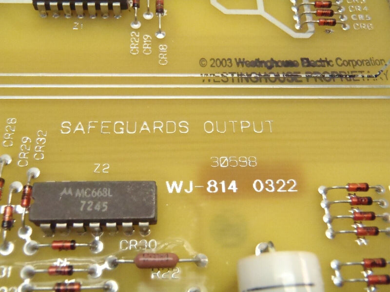 Westinghouse 6056D32G01 REV J Safeguards Output Board - Maverick Industrial Sales