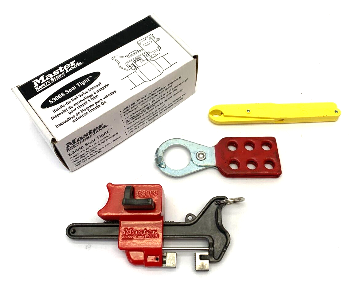 Master Lock Safety Series S3068 Seal Tight Handle-On Ball Valve Lock - Maverick Industrial Sales