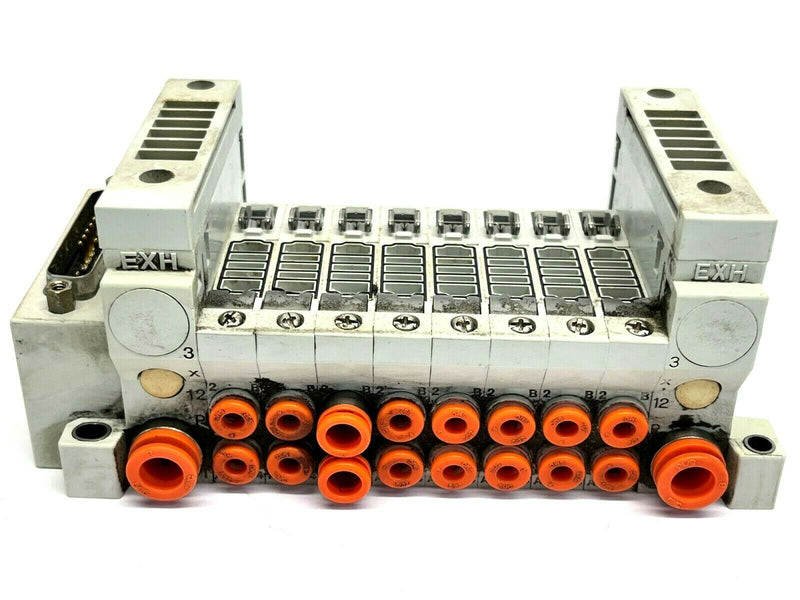 SMC VV5Q11-08N3FU0-S Base Mounted Manifold 8 Station D-sub Connector - Maverick Industrial Sales