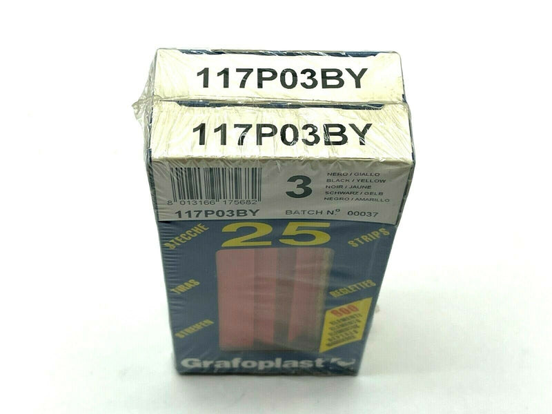 Grafoplast 117P03BY Wiremarker Strips LOT OF 50 - Maverick Industrial Sales