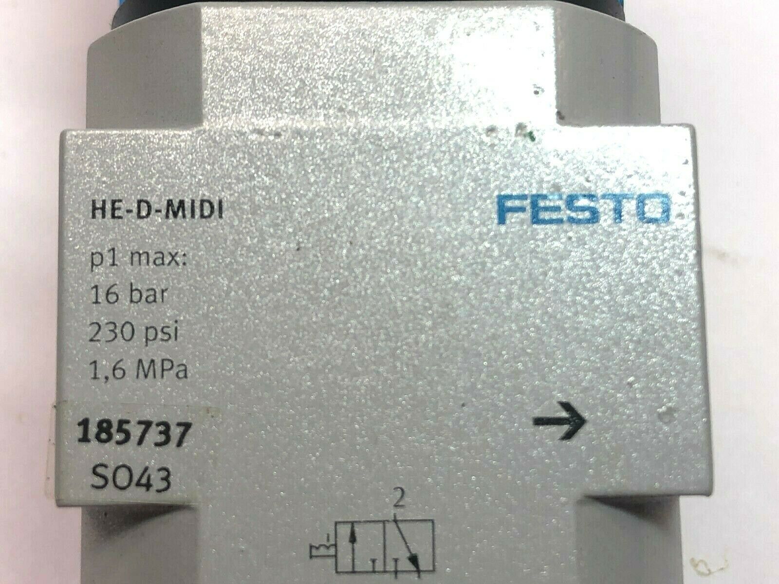 HE-D-MIDI HEDMIDI 185737 | Festo HE-D-MIDI 185737 Pneumatic Safety ...