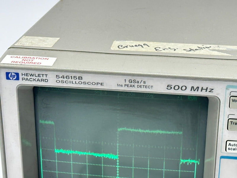 HP 54615B Oscilloscope 2 Channel 1GSa/s 1ms Peak Detect 500MHz w/ 54657A Module - Maverick Industrial Sales