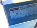 Hoffman F44L12 Hinged Cover Straight Section Lay-In Wireway 4"x4"x12" BLUE PAINT - Maverick Industrial Sales