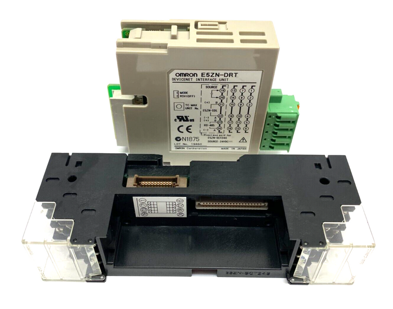 Omron E5ZN-DRT DeviceNet Interface Unit w/ E5ZN-SCT24S-500 Interface Base - Maverick Industrial Sales