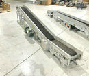 Hytrol Incline Belt Parcel Conveyor 162" Long, Adjustable Height, 10"W Belt - Maverick Industrial Sales