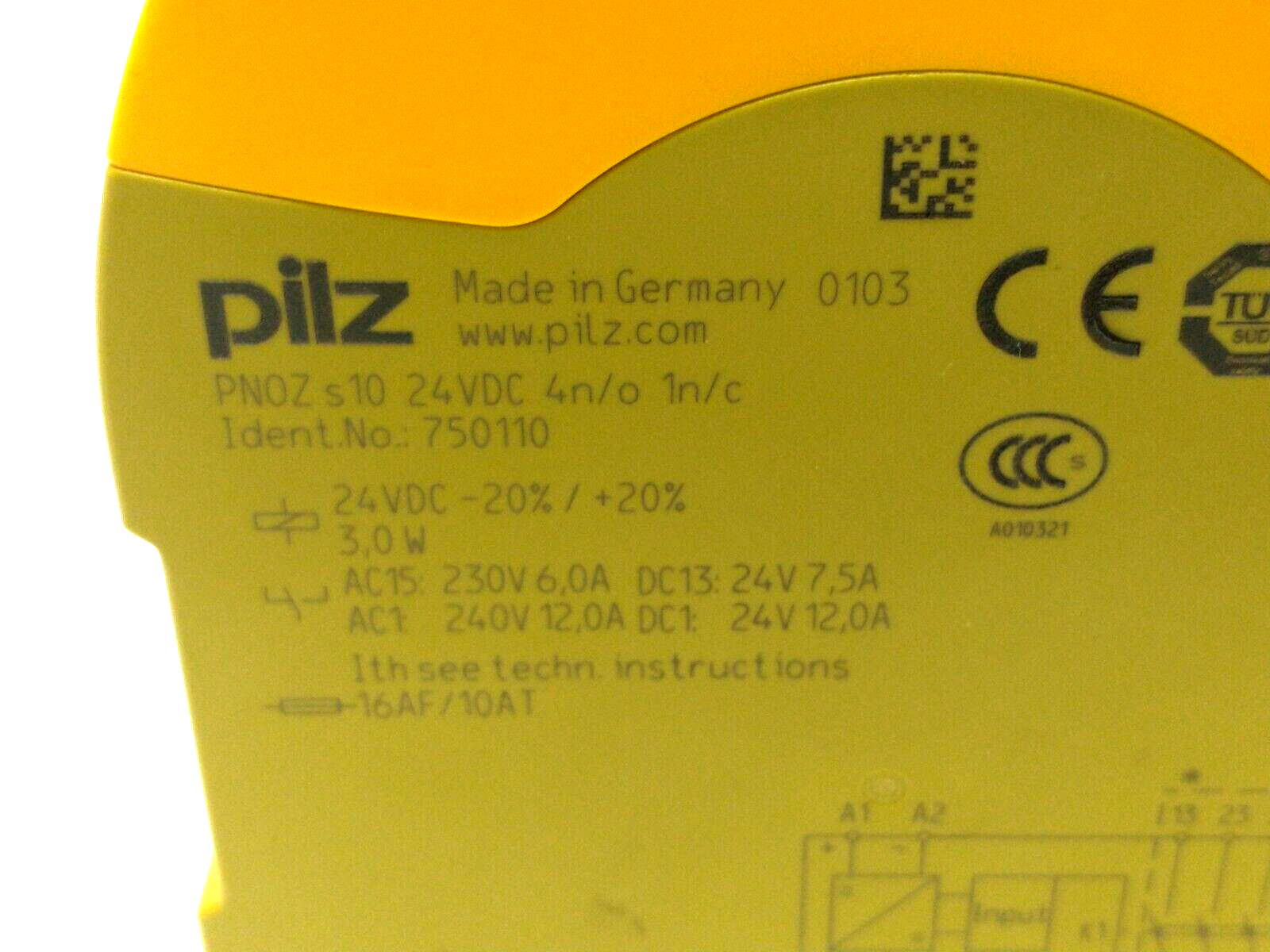 Pilz PNOZ s10 24VDC 4n/o 1n/c Sigma Contact Expansion 750110 - Maverick Industrial Sales