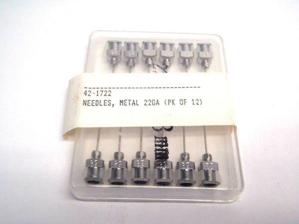Lot of of (12) Iwashita Engineering 42-1722 22 Gauge x 13mm, Metal Needles - Maverick Industrial Sales