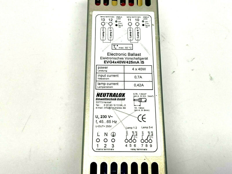 Neutralox EVG4x40W/425mA IS Electronic Ballast - Maverick Industrial Sales
