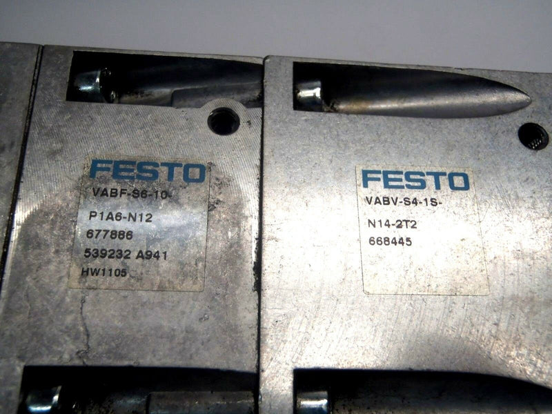 Festo VABE-S6-1LT-C-M1-S37/ VABF-S6-10-P1A6-N12/ VABV-S4-1S-N14-2T2 Terminals - Maverick Industrial Sales