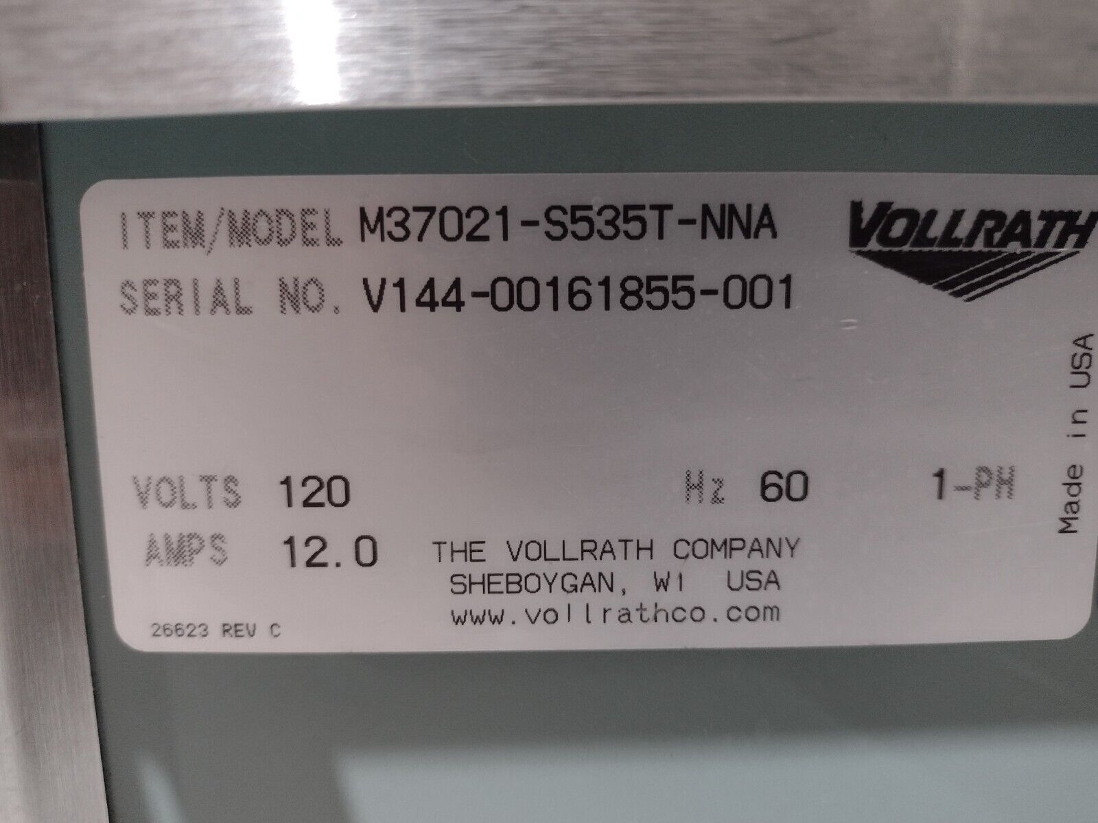 Vollrath M37021-S535T-NNA Mobile Server Cashier Station 120V - Maverick Industrial Sales