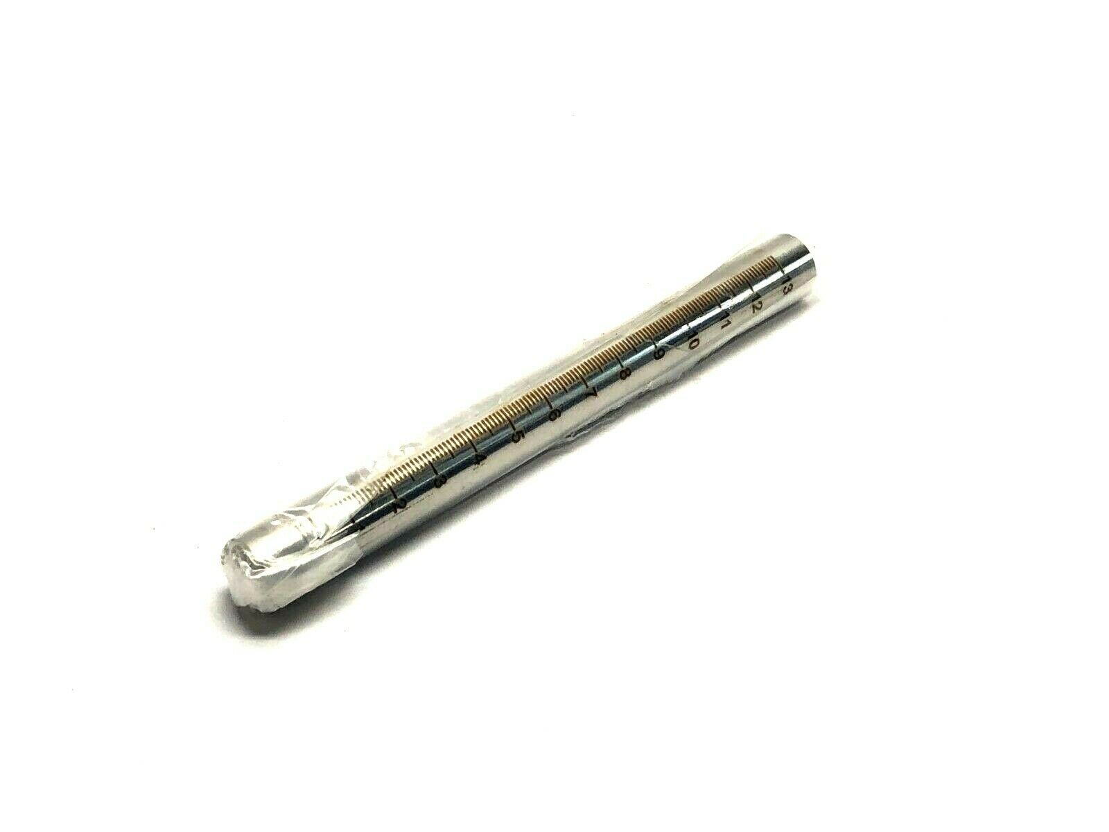 Cylinder Rod w/ Linear Scale 150mm AOL 15mm Diameter 0-130mm Scale - Maverick Industrial Sales