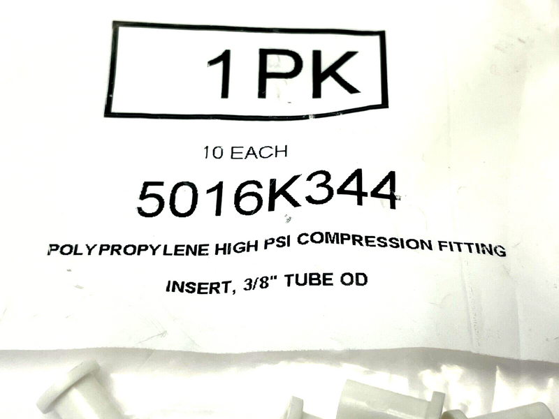 Polypropylene High PSI Compression Insert Fitting 3/8" Tube OD PKG OF 10 - Maverick Industrial Sales