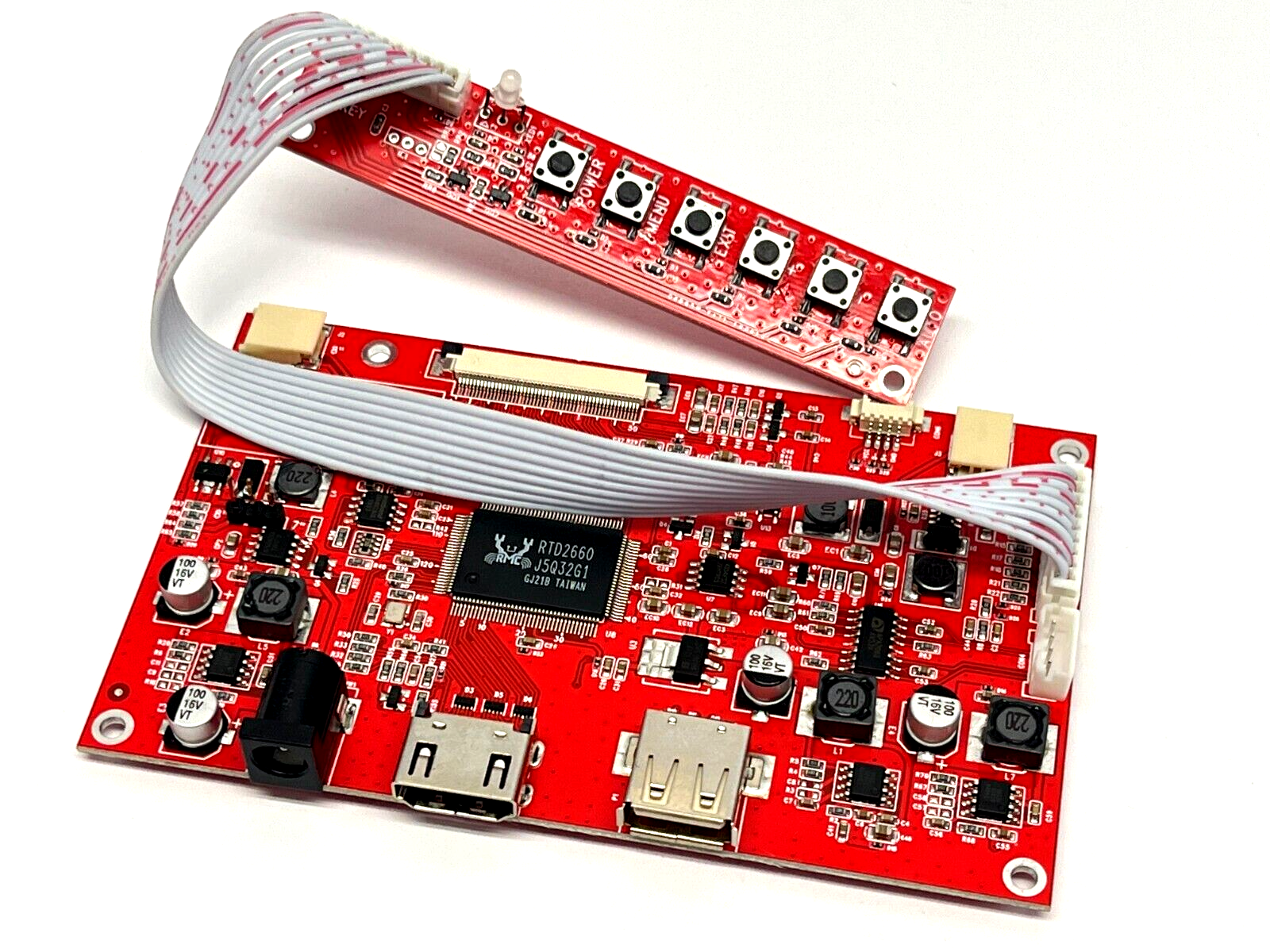 S070SWV49ED-DC35 | Phoenix Display 7" Touch Display w/ HDMI Driver Board and Power - New Other - Maverick Industrial Sales