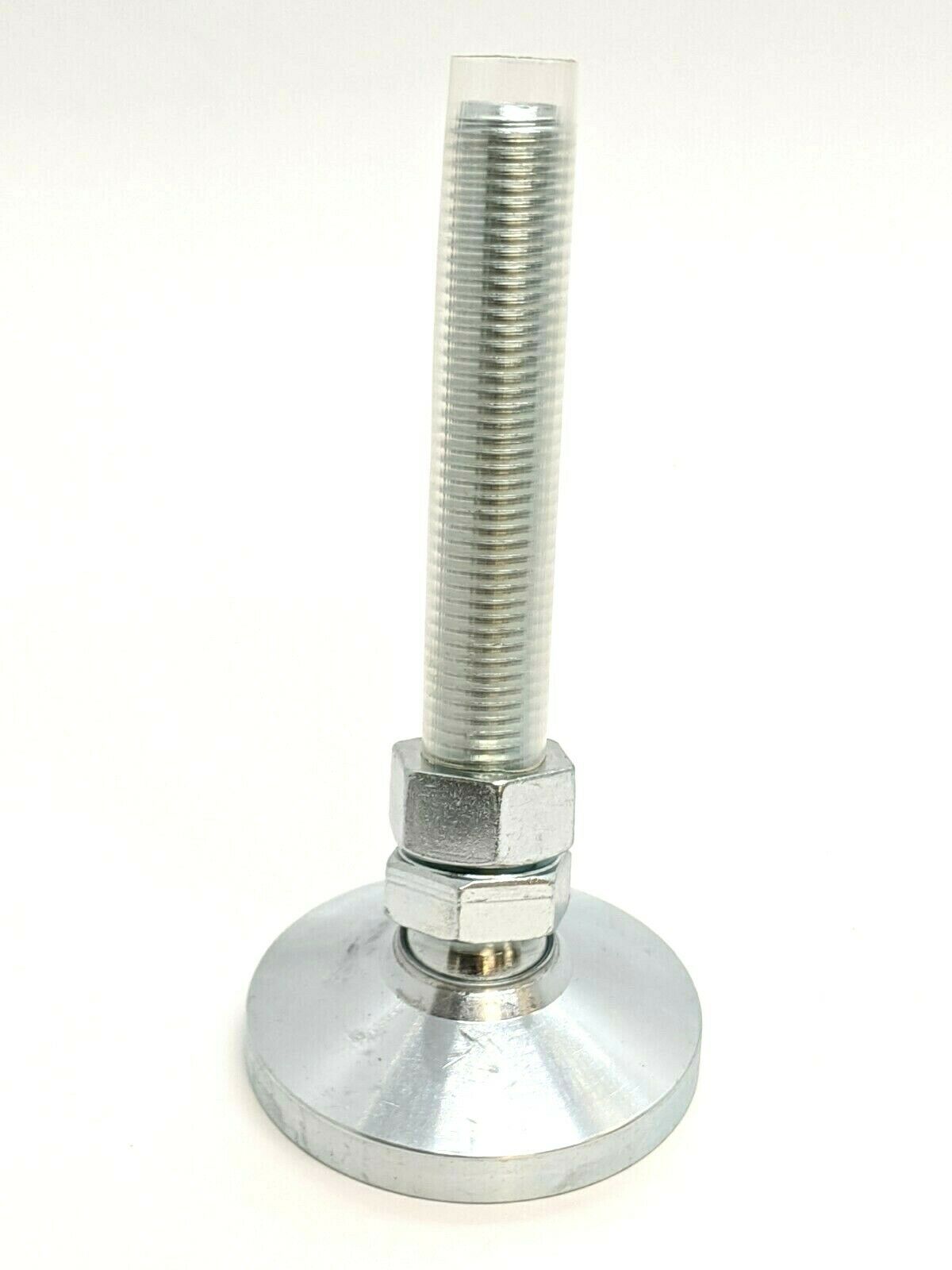 MiSUMi LEMNT16-100 Rotary Adjuster Feet 100mm Screw Length, M16, 64mm Feet Dia. - Maverick Industrial Sales