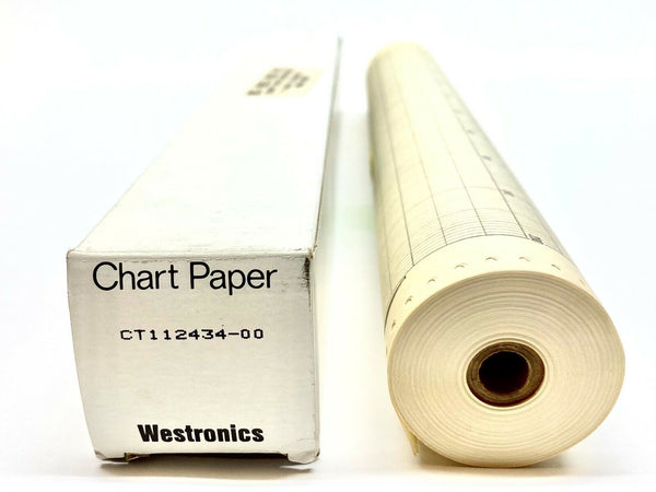 Westronics CT112434-00 Strip Chart Paper 12-3/8" x 100 FT Roll 0-200 Range - Maverick Industrial Sales