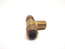 Parker 172P-4-2 / 272P-1/4 Poly Tube Brass Tee 1/4" OD to 1/8" MPT Branch - Maverick Industrial Sales