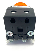 Allen Bradley 800T-QMH2B Ser U 30mm Amber Illuminated Push Button 40mm Mush Head - Maverick Industrial Sales