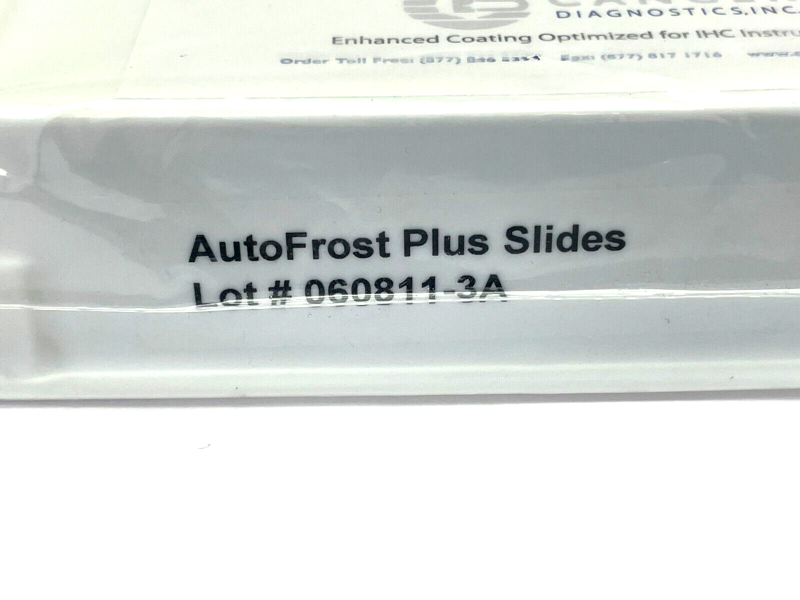 AutoFrost 060811-3A Precleaned Charged Microscope Slides PKG OF 100 - Maverick Industrial Sales