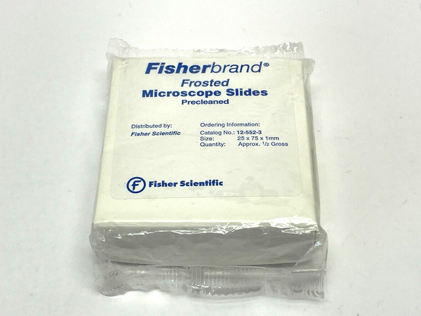Fisher Brand 12-552-3 Frosted Microscope Slides 1/2 Gross - Maverick Industrial Sales