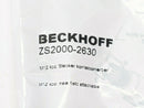 Beckhoff ZS2000-2630 Male Field Wireable Connector 4 Pin 90 Degree M12 - Maverick Industrial Sales