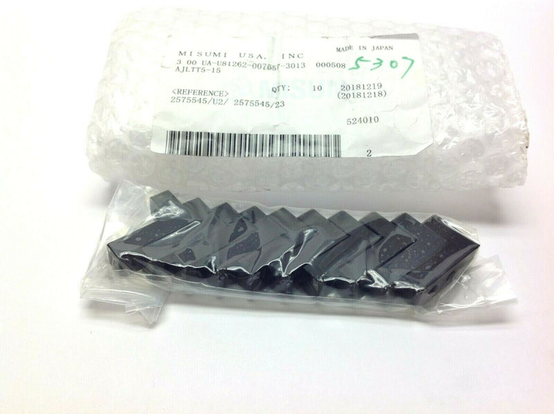 Package of 10 Misumi AJLTT5-15 Locating Screw Stopper Blocks L-Shaped - Maverick Industrial Sales