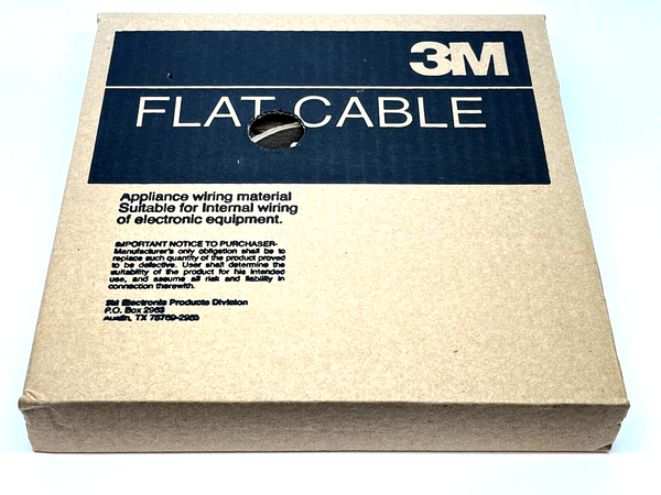3M 3811-09-100 Flat Cables .050" 9C 10 Color 26AWG Stranded 100FT Length - Maverick Industrial Sales