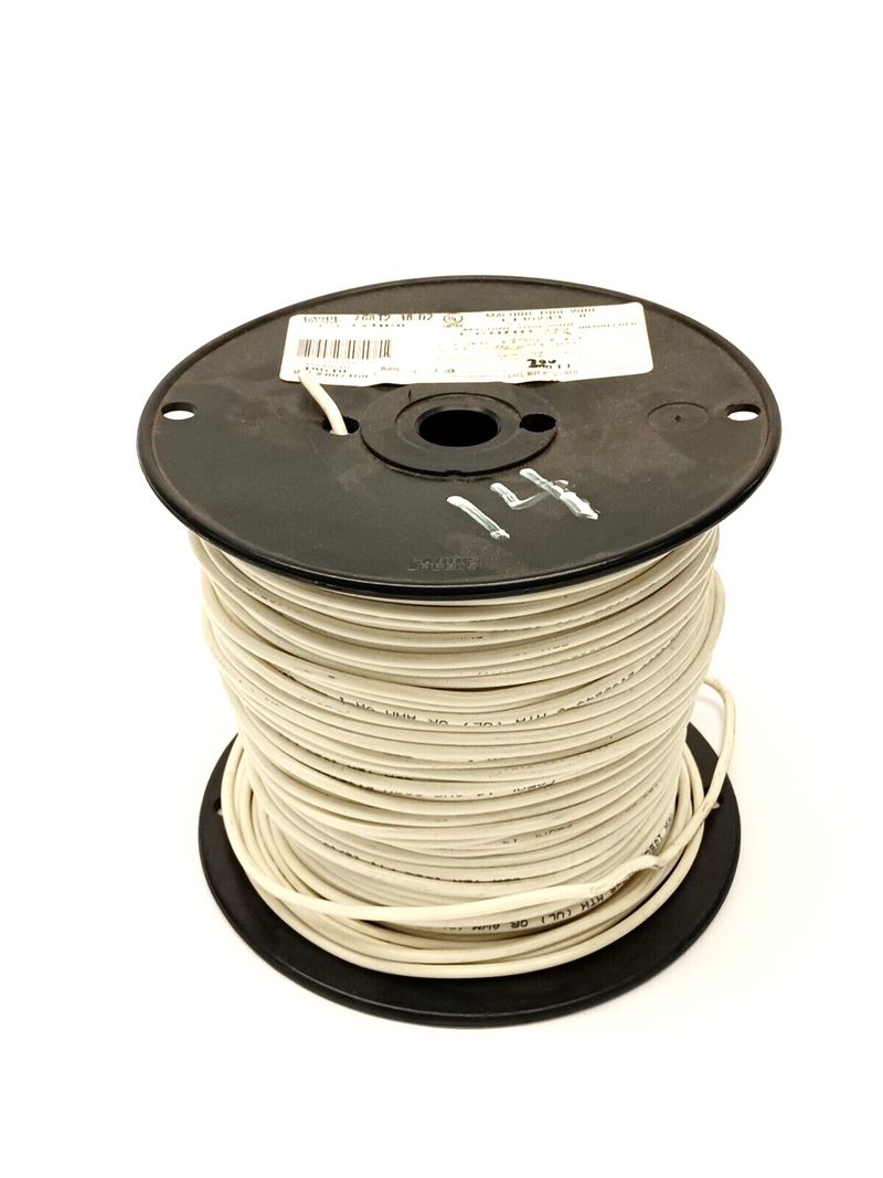 Carol 76812.R8.02 White Hook-Up Wire 14 AWG 1C 600V MTW 300' - Maverick Industrial Sales