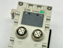 SMC EX600-AXA 2-Channel Analog Input Serial Interface Unit 2x F M12 5-Pin DAMAGE - Maverick Industrial Sales