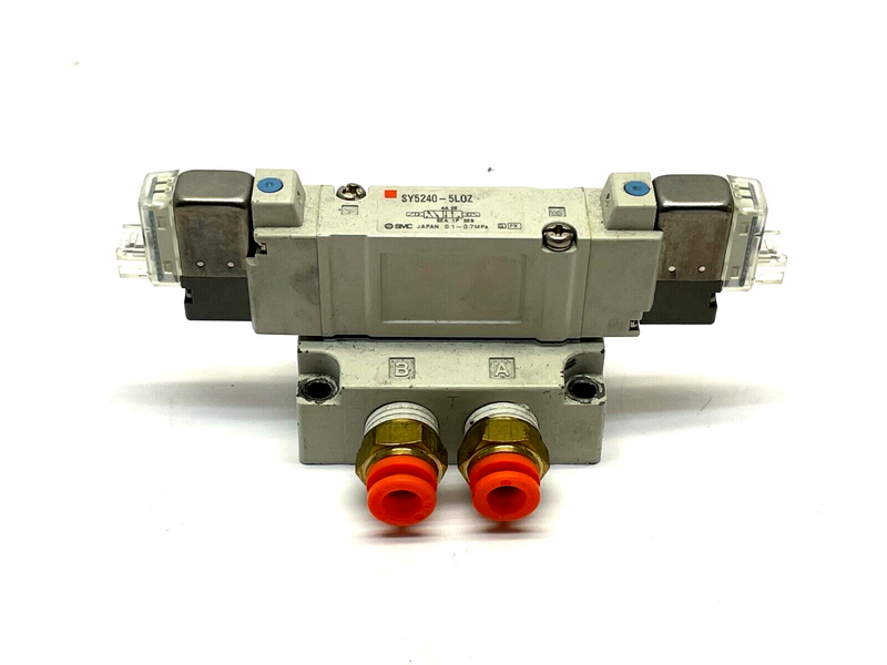 SMC SY5240-5LOZ Solenoid Valve w/ Subplate - Maverick Industrial Sales