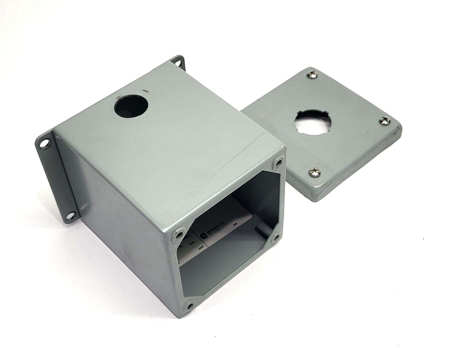 Hoffman E1PBX Extra-Deep Pushbutton Enclosure 4" x 4" x 4-3/4" - Maverick Industrial Sales