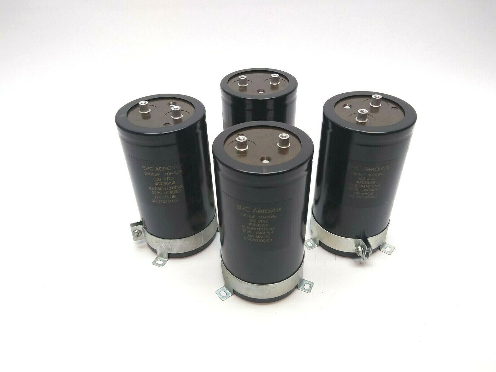 BHC Aerovox ALS30H1019NX Capacitor 3400uF -10/+50% 350 VDC 03-010100-00 LOT OF 4 - Maverick Industrial Sales